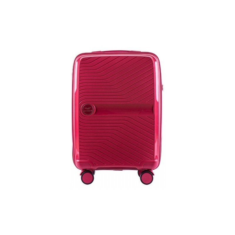 Mažas plastikinis lagaminas Wings DQ181-04-M Raudonas
