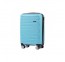 Mažas plastikinis lagaminas Wings DQ181-03-M Šviesiai mėlynas