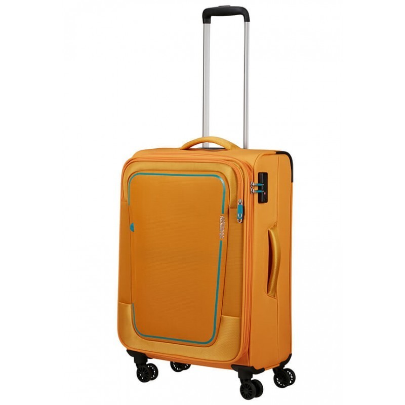 Keskmise suurusega kohvrid American Tourister Pulsonic V yellow