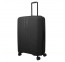 Didelis plastikinis lagaminas Travelite Air Stripe D Juodas