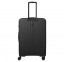Didelis plastikinis lagaminas Travelite Air Stripe D Juodas