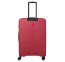 Didelis plastikinis lagaminas Travelite Air Stripe D Raudonas