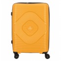 Keskmise suurusega kohver Odyssey Troy V Yellow polüpropüleenist