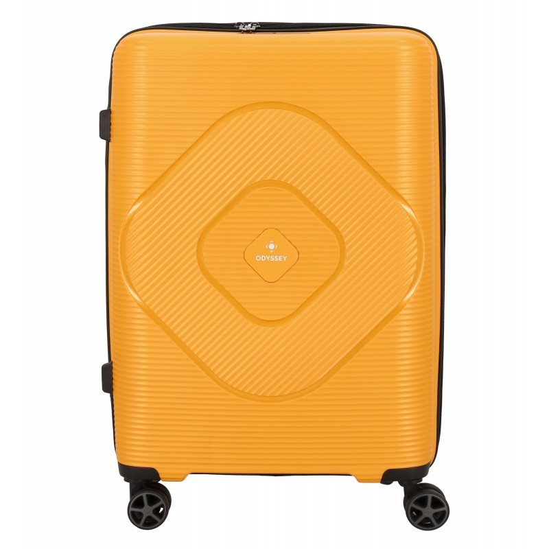 Keskmise suurusega kohver Odyssey Troy V Yellow polüpropüleenist