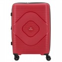 Keskmise suurusega kohver Odyssey Troy V Raspberry red polüpropüleenist