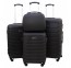 Vidutinis plastikinis lagaminas Gravitt 1131 V Juodas