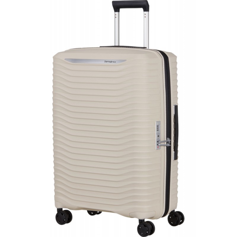 Vidutinis plastikinis lagaminas Samsonite Upscape V Kreminis (Sandstone)