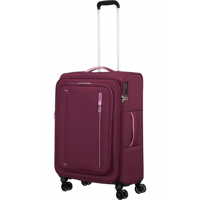 Vidutinis lagaminas American Tourister Cloudrider V Raudonas (Iced Berry)
