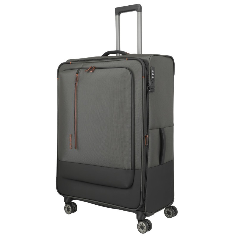 Labai didelis medžiaginis lagaminas Travelite Crosslite 5.0 LD Žalias (Dark Olive)