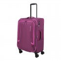 Vidutinis medžiaginis lagaminas Travelite Corsiica V Rožinis