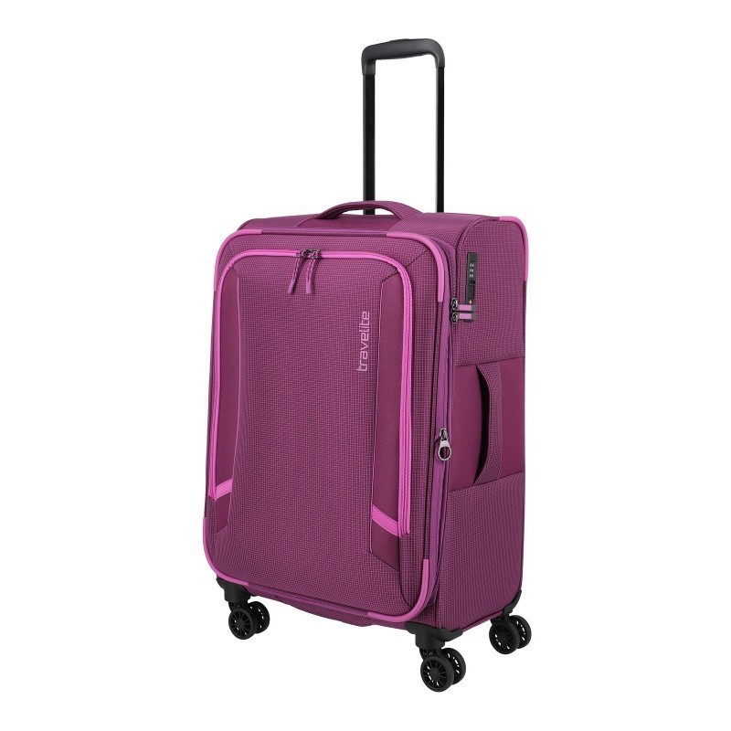 Keskmise suurusega kohvrid Travelite Corsiica V pink
