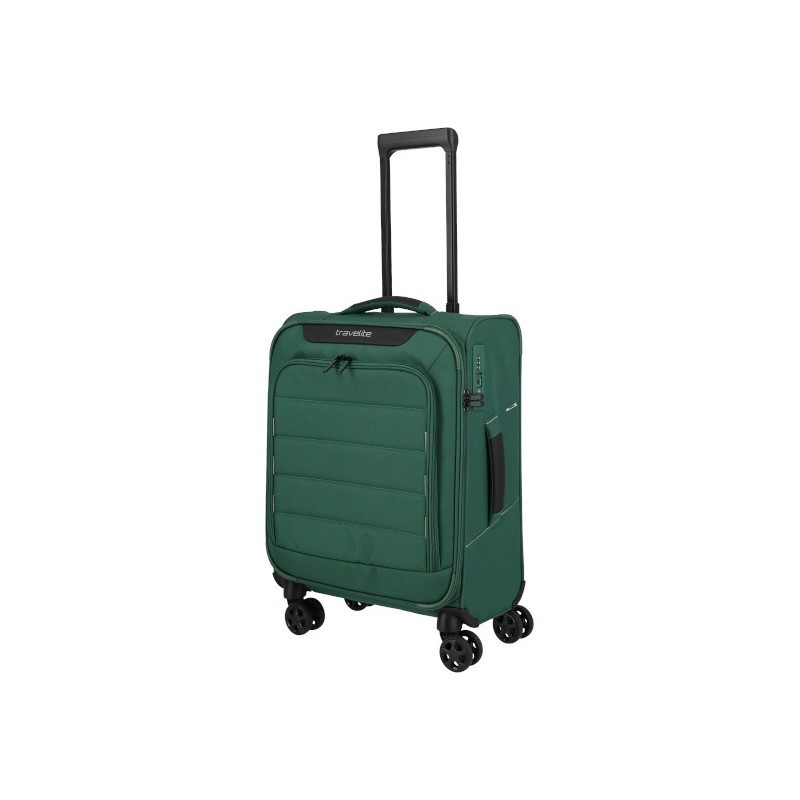 Mažas medžiaginis lagaminas Travelite Skaii 4w-M Žalias