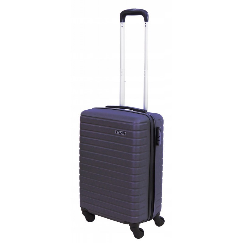 Mažas plastikinis lagaminas Gravitt 8038 M Mėlynas (Navy blue)